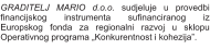 GRADITELJ MARIO d.o.o. sudjeluje u provedbi financijskog instrumenta sufinanciranog iz Europskog fonda za regionalni razvoj u sklopu Operativnog programa „Konkurentnost i kohezija”.